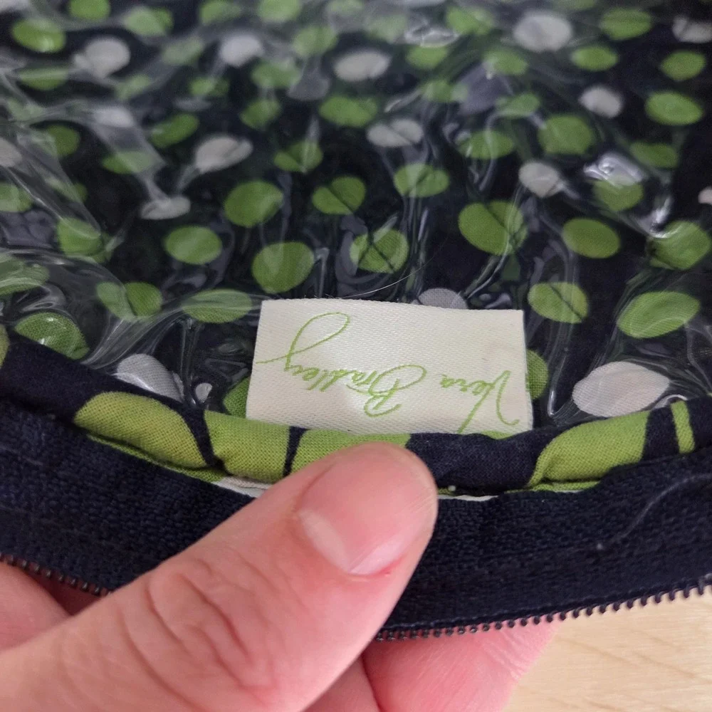 Vera Bradley Lucky You Hanging Travel Organizer Navy Green White Floral Retired